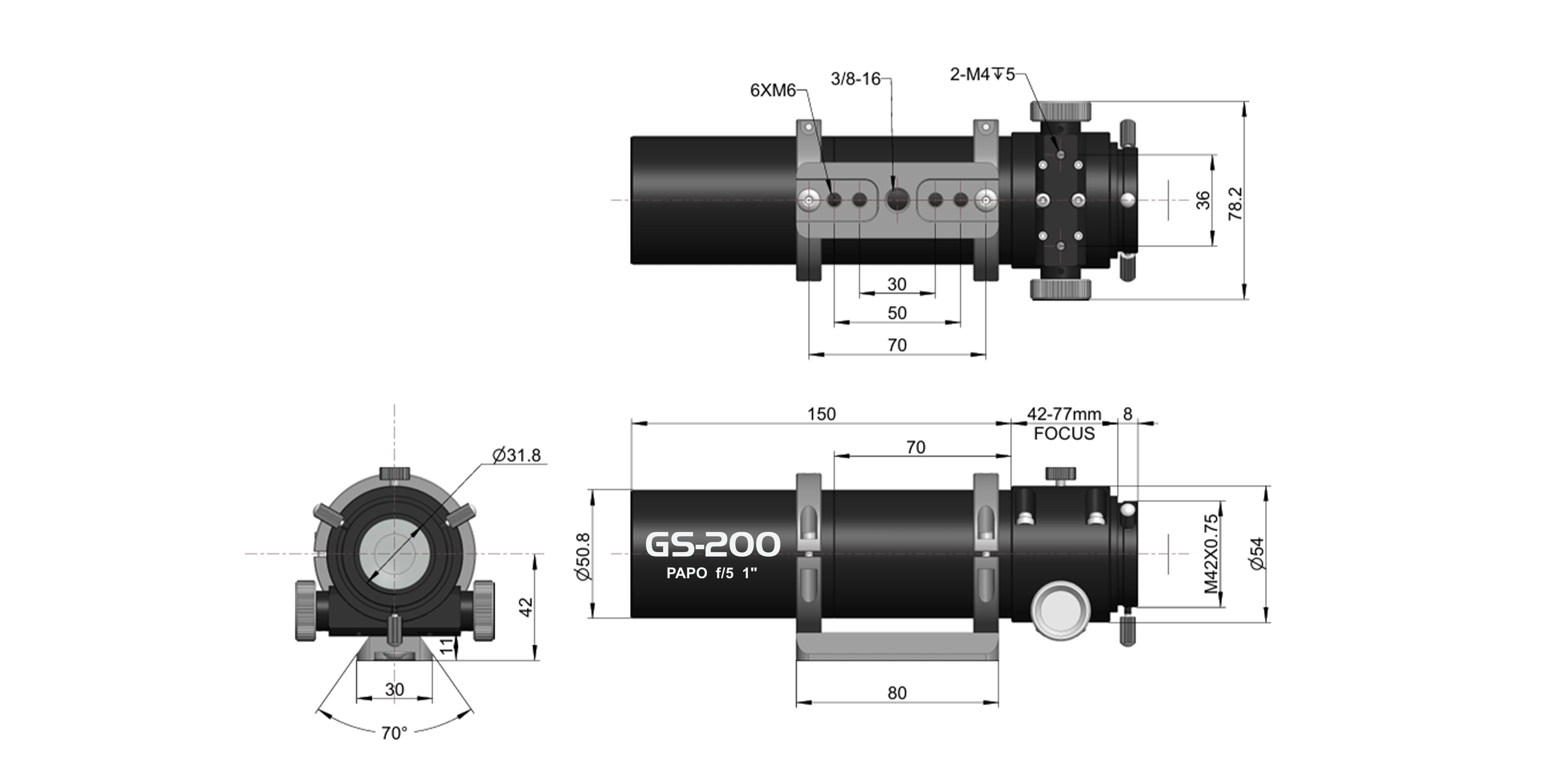 GS-200AR dimension diagram