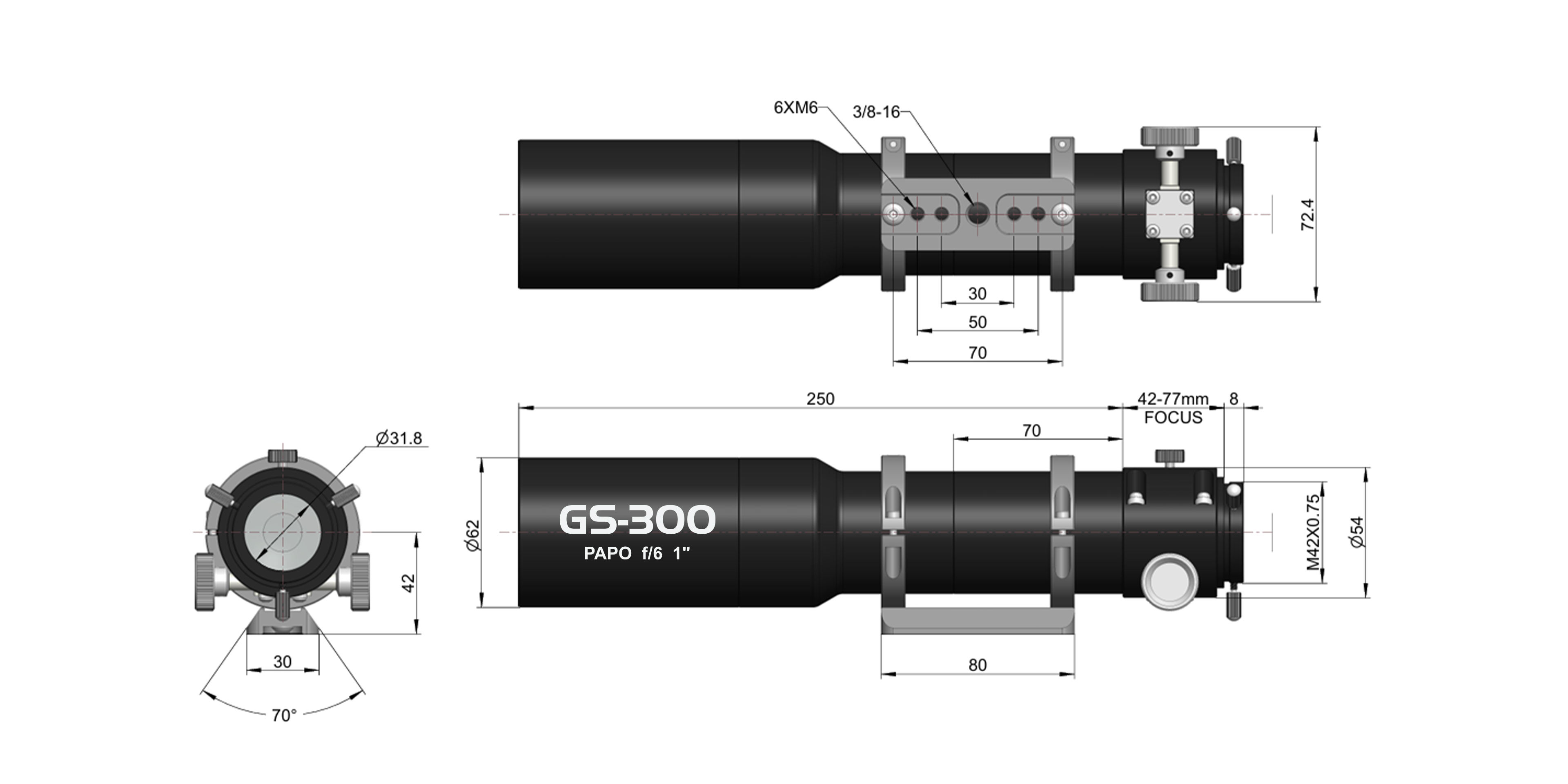 GS-300AC dimension diagram
